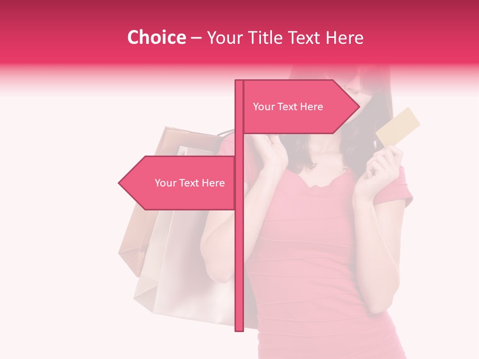 Card Sunglasses Holding PowerPoint Template