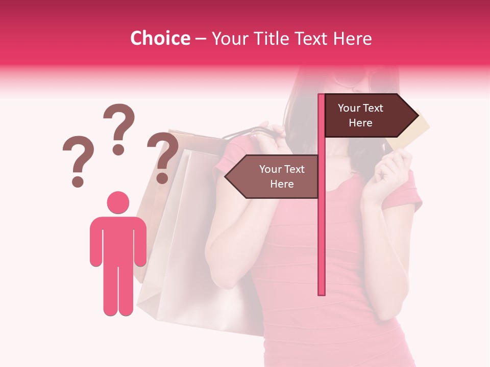 Card Sunglasses Holding PowerPoint Template