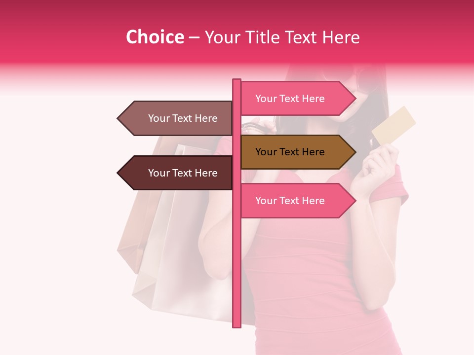 Card Sunglasses Holding PowerPoint Template