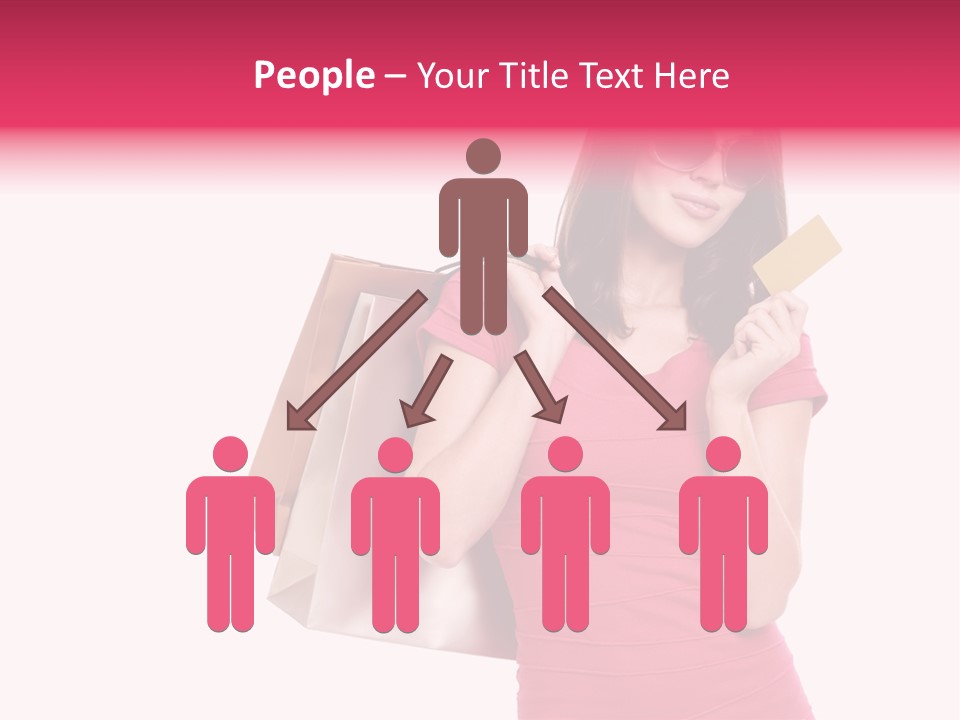 Card Sunglasses Holding PowerPoint Template