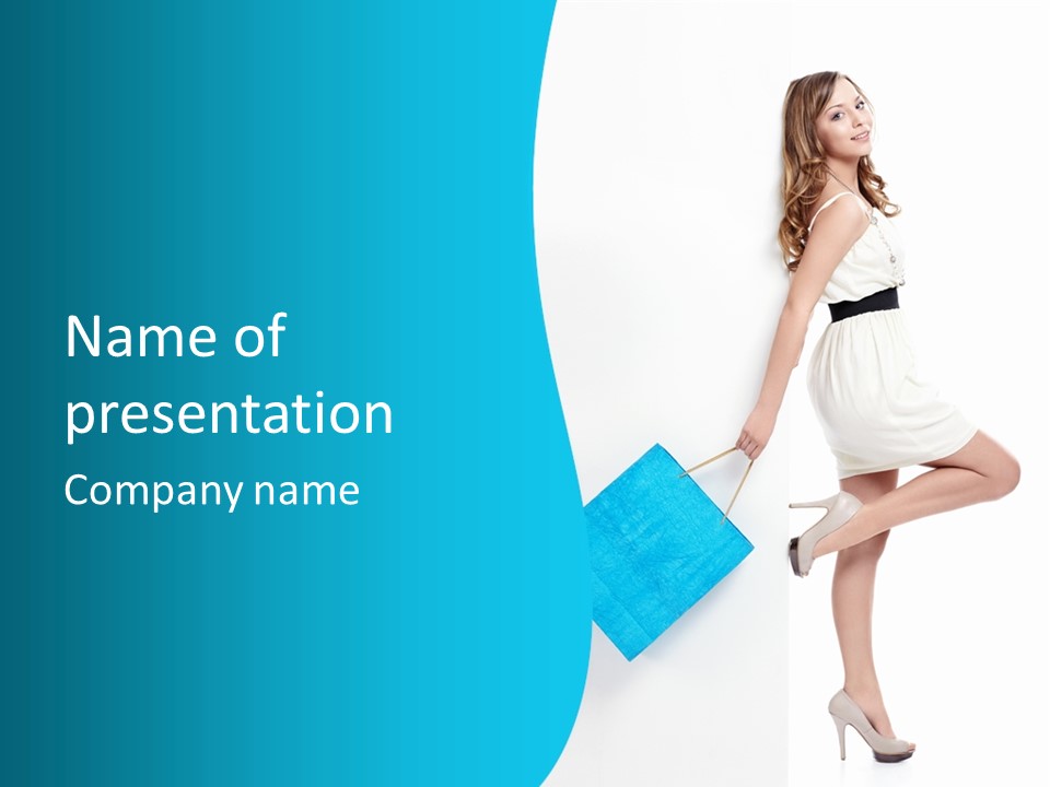 Fashion Retail Girl PowerPoint Template