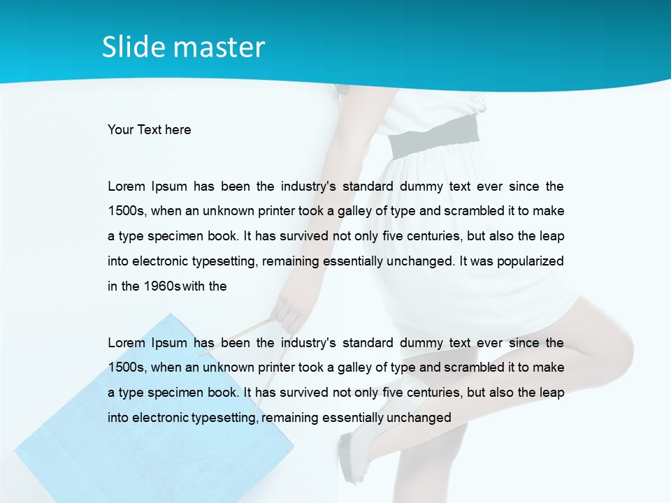 Fashion Retail Girl PowerPoint Template