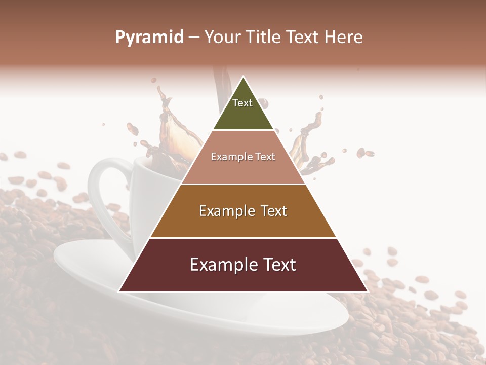 White Background Saucer Cup PowerPoint Template