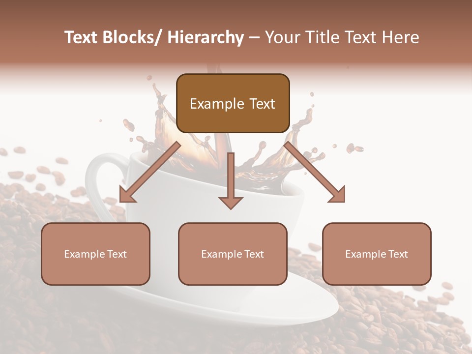 White Background Saucer Cup PowerPoint Template