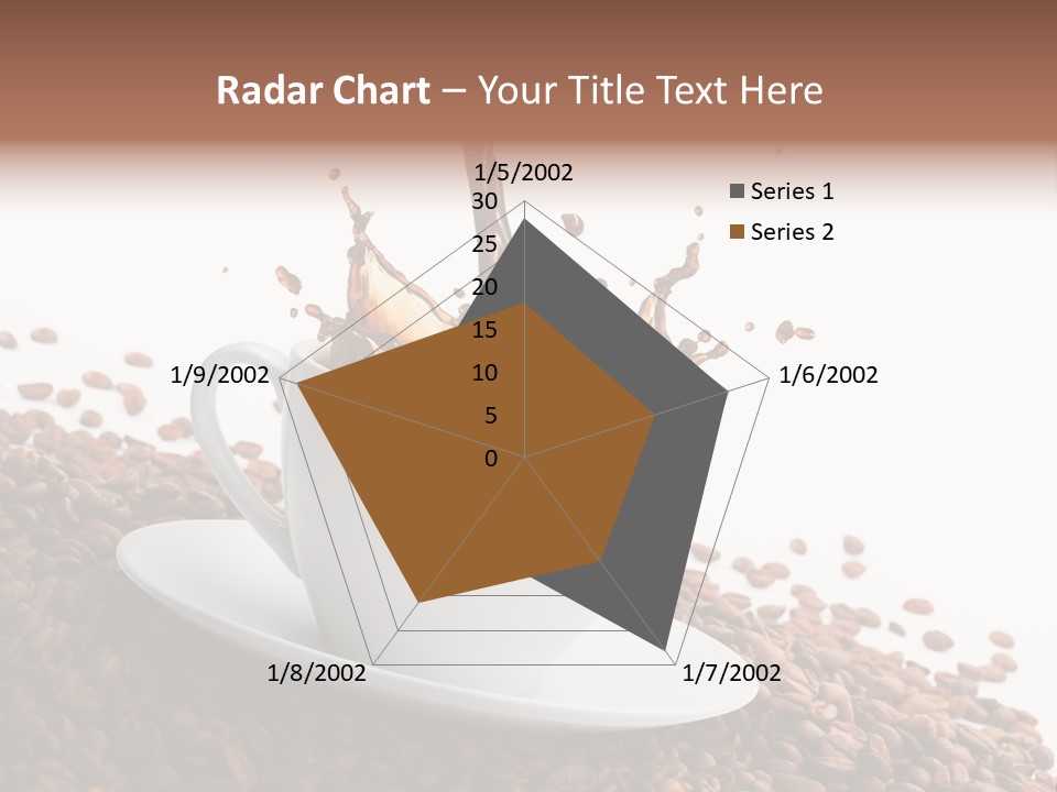 White Background Saucer Cup PowerPoint Template