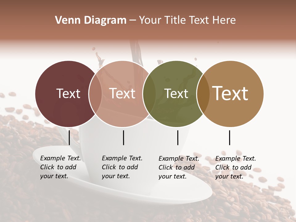 White Background Saucer Cup PowerPoint Template