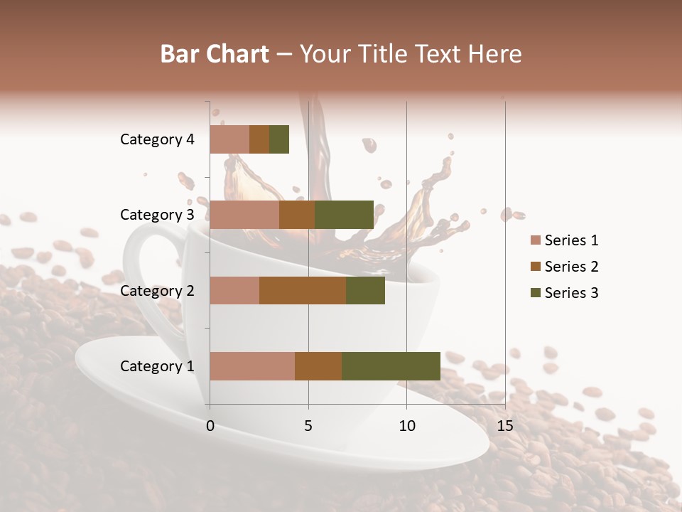 White Background Saucer Cup PowerPoint Template