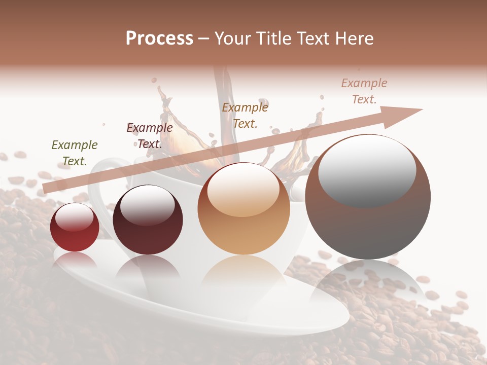 White Background Saucer Cup PowerPoint Template