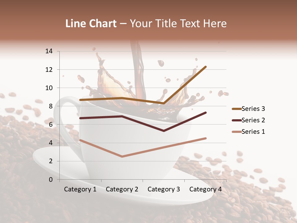 White Background Saucer Cup PowerPoint Template