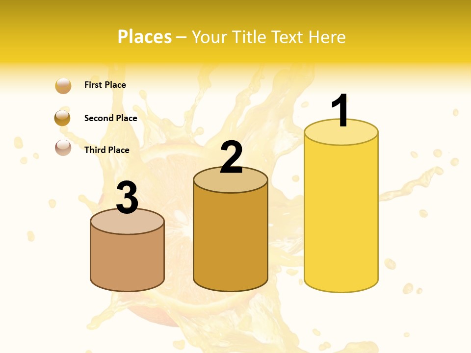 Drink Isolated Fruit PowerPoint Template