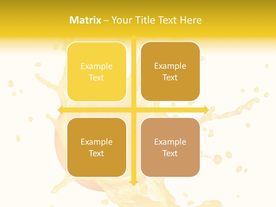 Drink Isolated Fruit PowerPoint Template