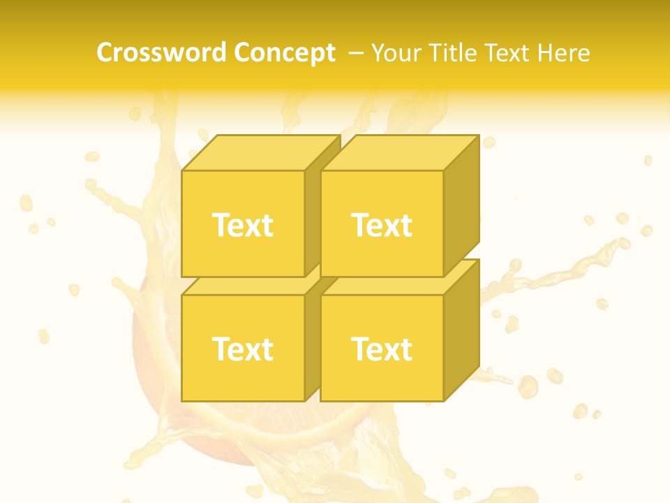 Drink Isolated Fruit PowerPoint Template