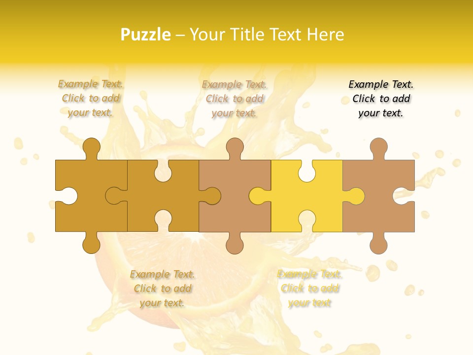 Drink Isolated Fruit PowerPoint Template