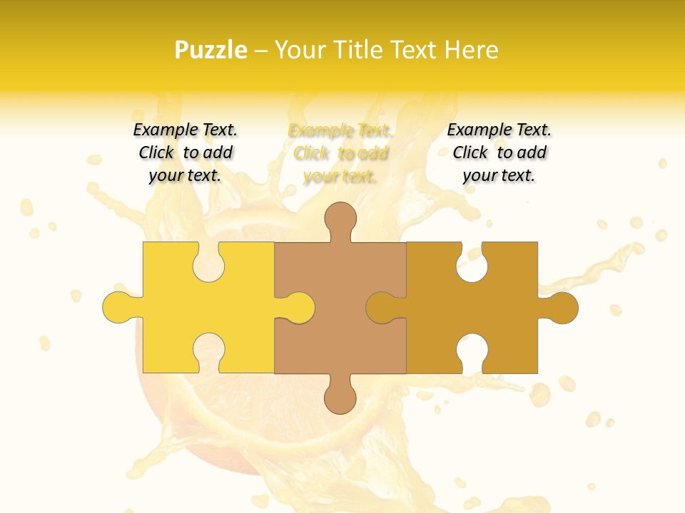 Drink Isolated Fruit PowerPoint Template