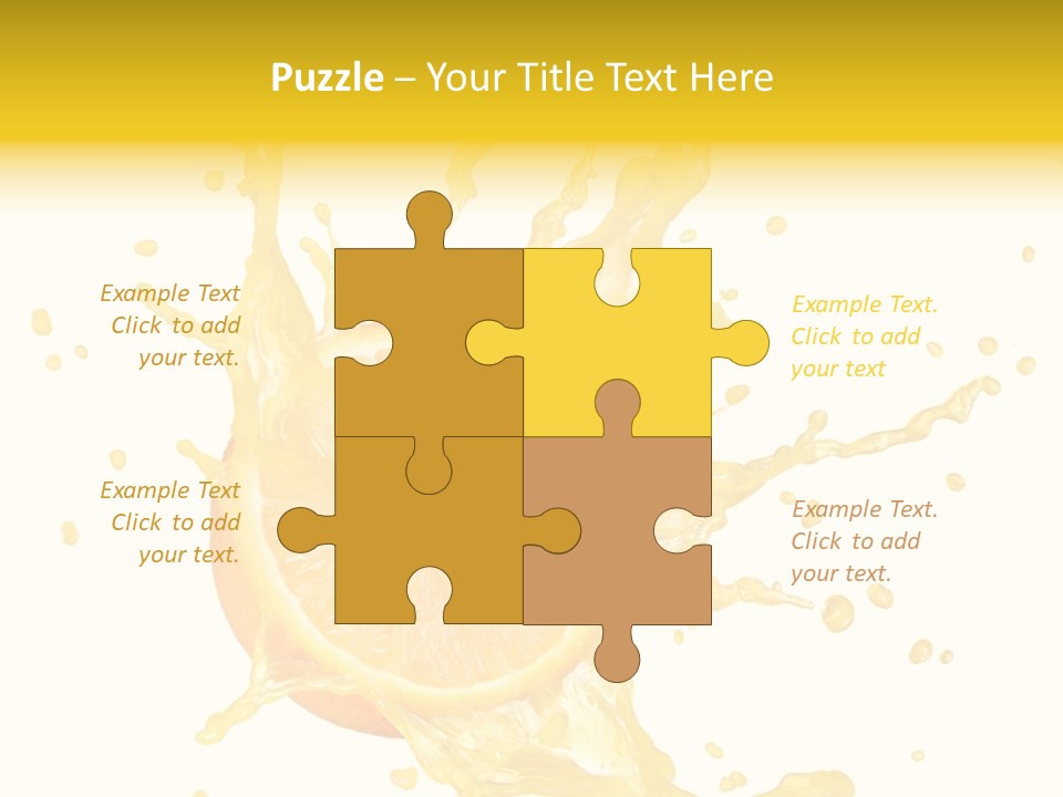 Drink Isolated Fruit PowerPoint Template