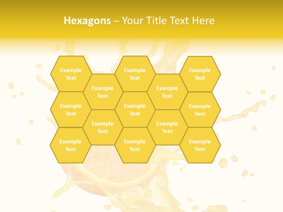 Drink Isolated Fruit PowerPoint Template