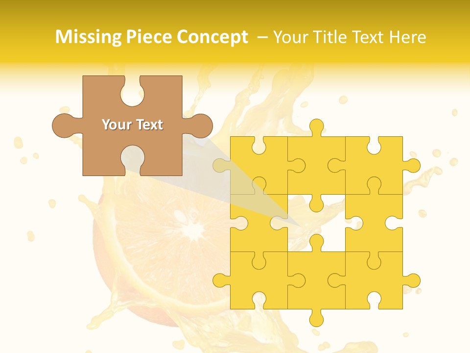 Drink Isolated Fruit PowerPoint Template