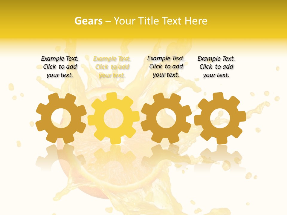 Drink Isolated Fruit PowerPoint Template