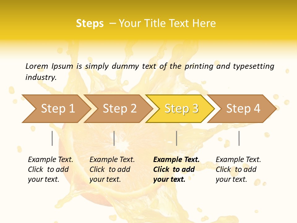 Drink Isolated Fruit PowerPoint Template