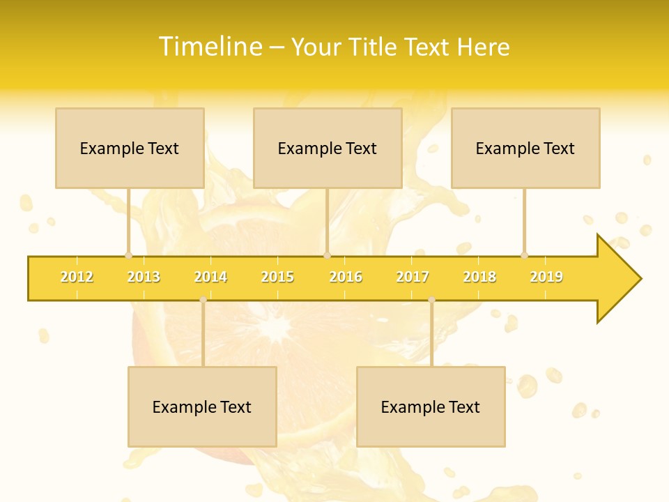 Drink Isolated Fruit PowerPoint Template
