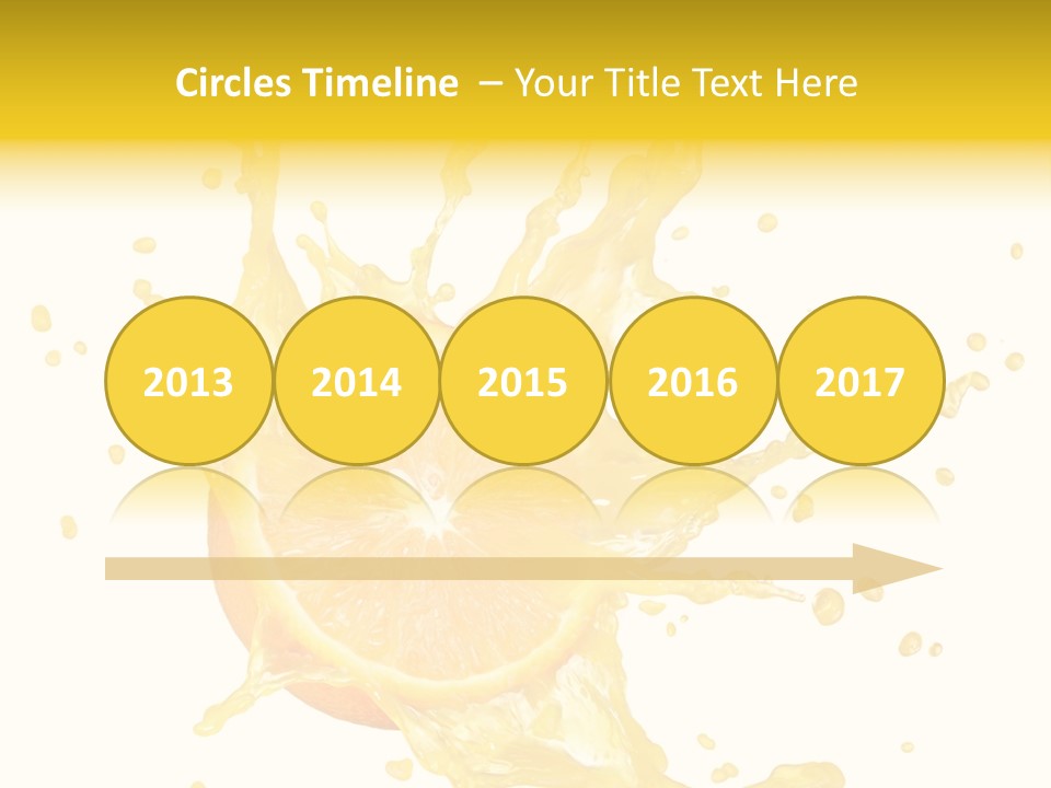 Drink Isolated Fruit PowerPoint Template