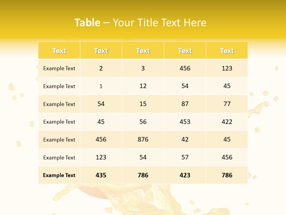 Drink Isolated Fruit PowerPoint Template