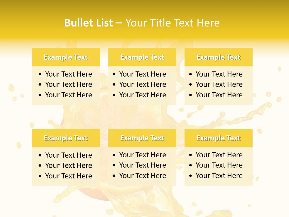 Drink Isolated Fruit PowerPoint Template