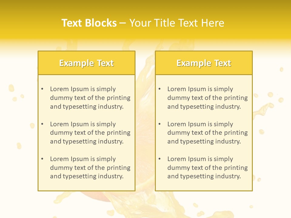 Drink Isolated Fruit PowerPoint Template