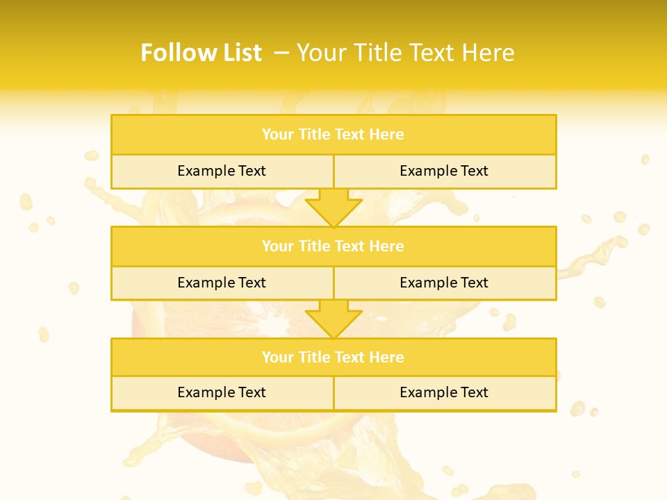 Drink Isolated Fruit PowerPoint Template