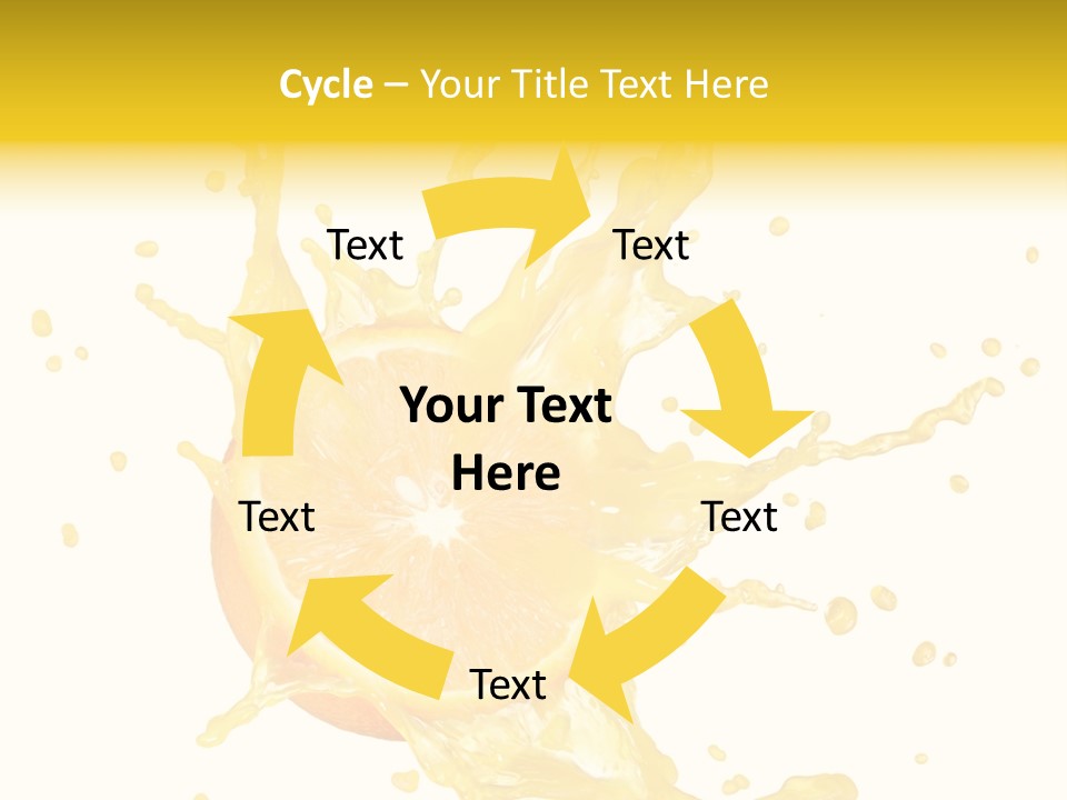 Drink Isolated Fruit PowerPoint Template