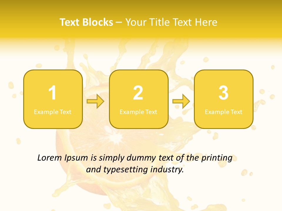 Drink Isolated Fruit PowerPoint Template