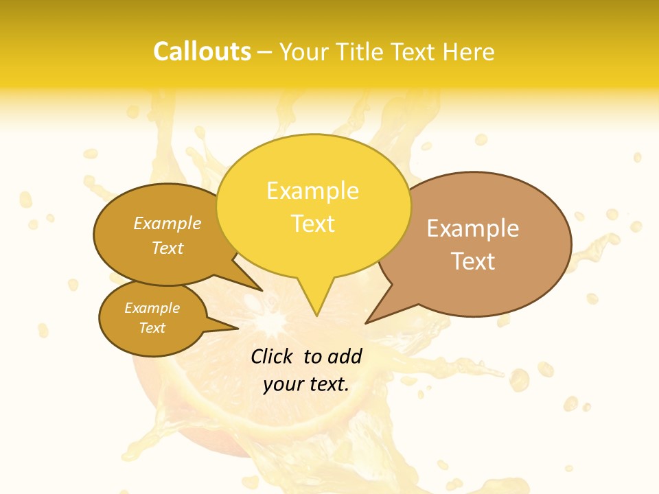 Drink Isolated Fruit PowerPoint Template