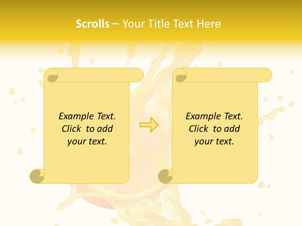 Drink Isolated Fruit PowerPoint Template