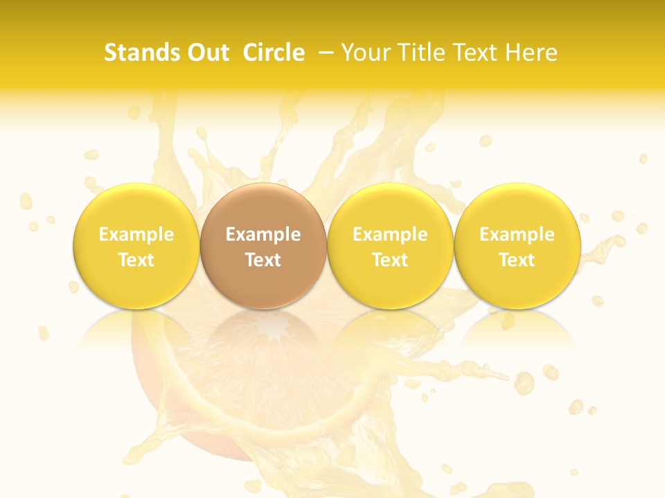 Drink Isolated Fruit PowerPoint Template