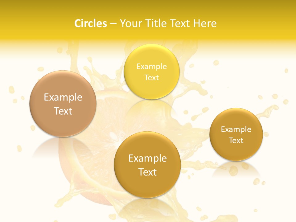 Drink Isolated Fruit PowerPoint Template