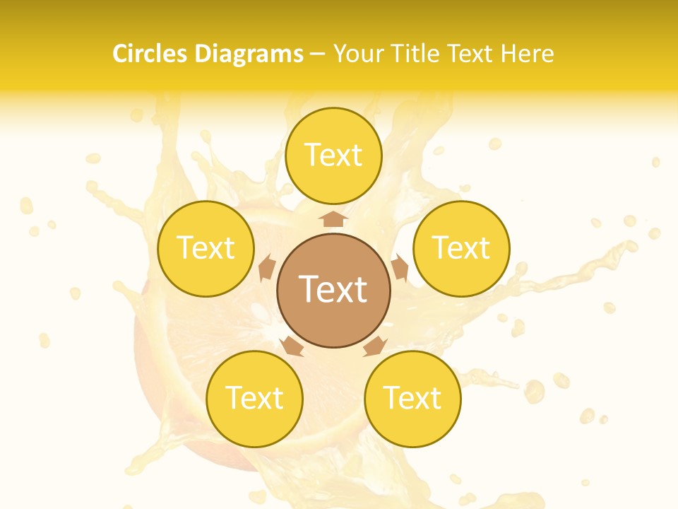 Drink Isolated Fruit PowerPoint Template