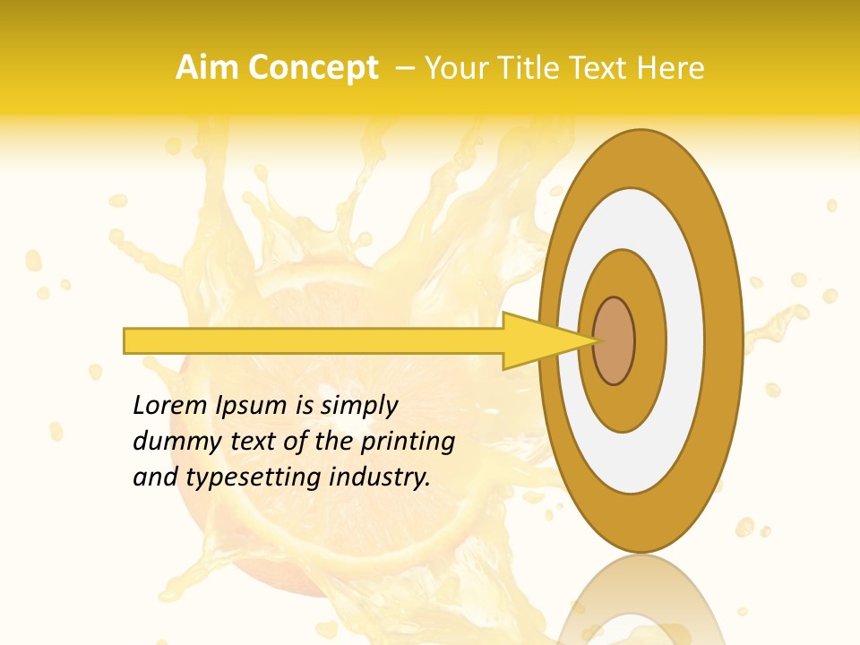 Drink Isolated Fruit PowerPoint Template