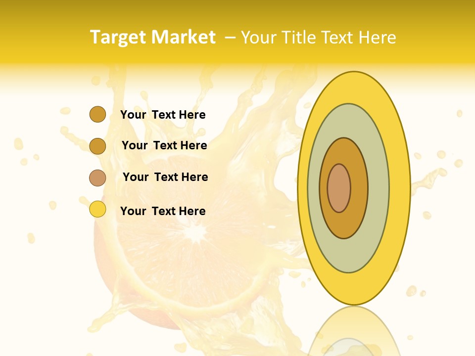 Drink Isolated Fruit PowerPoint Template