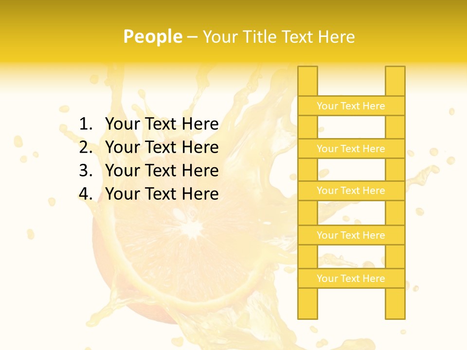 Drink Isolated Fruit PowerPoint Template