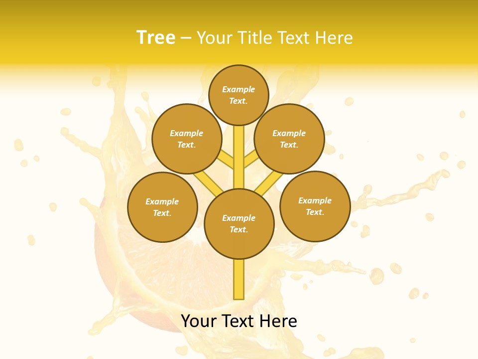 Drink Isolated Fruit PowerPoint Template