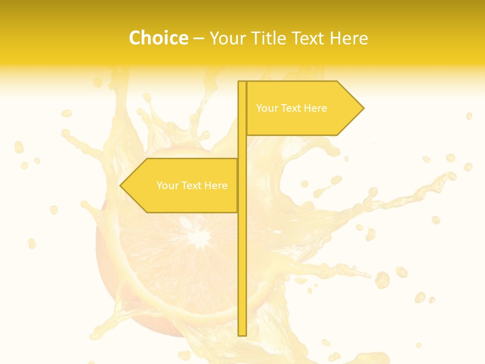 Drink Isolated Fruit PowerPoint Template