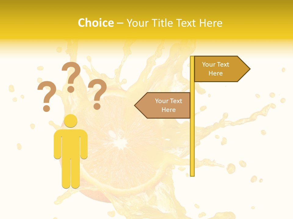 Drink Isolated Fruit PowerPoint Template