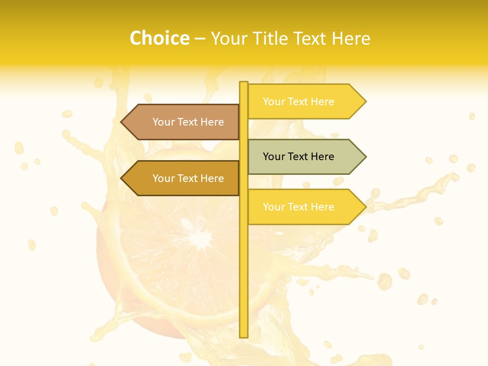 Drink Isolated Fruit PowerPoint Template