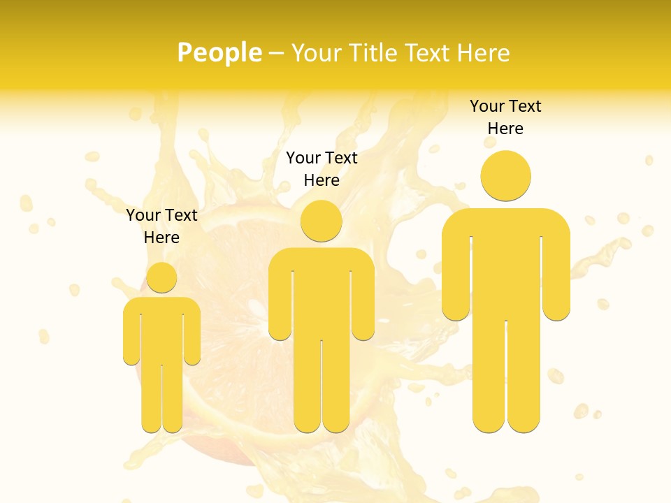 Drink Isolated Fruit PowerPoint Template