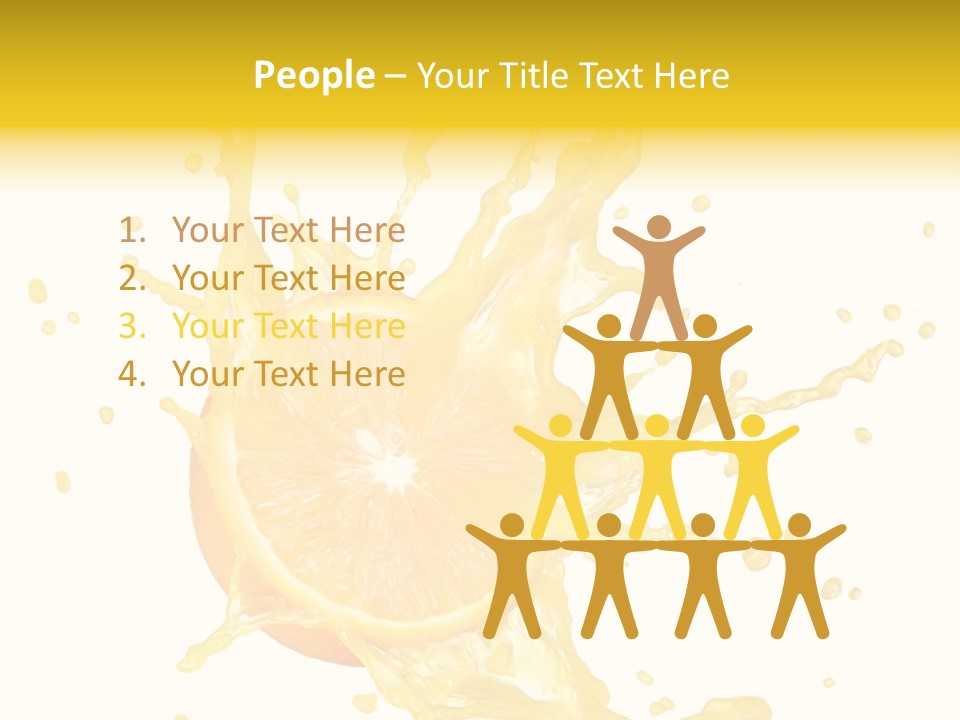 Drink Isolated Fruit PowerPoint Template