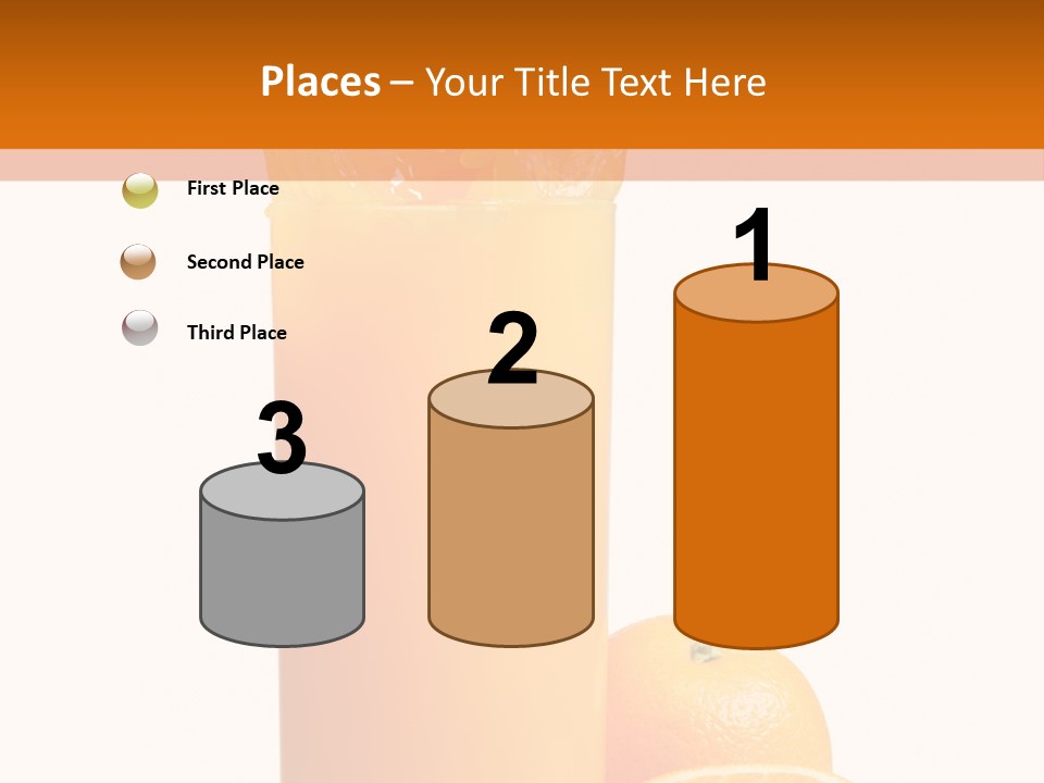 Orange Orange Juice Fresh PowerPoint Template