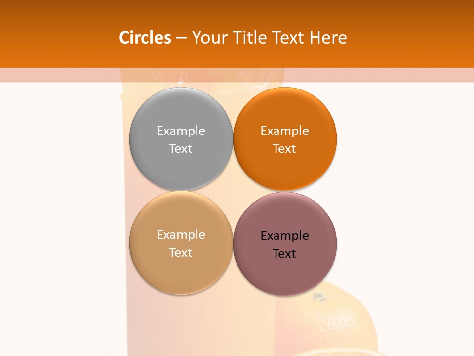Orange Orange Juice Fresh PowerPoint Template