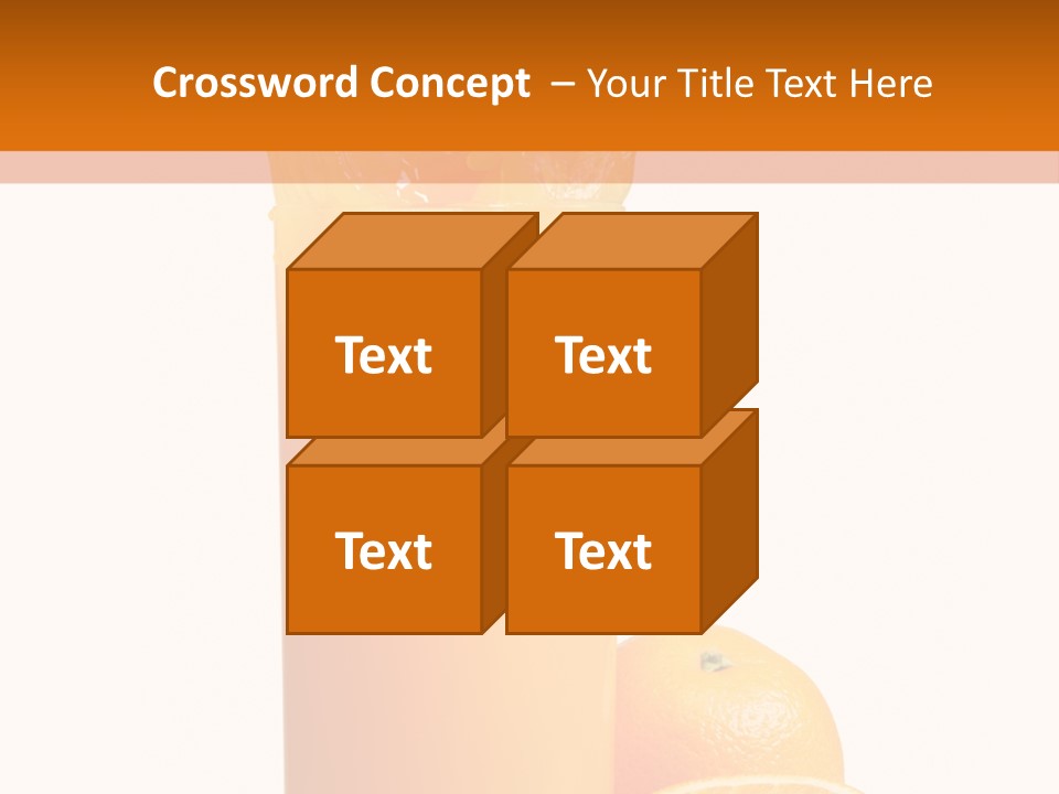 Orange Orange Juice Fresh PowerPoint Template