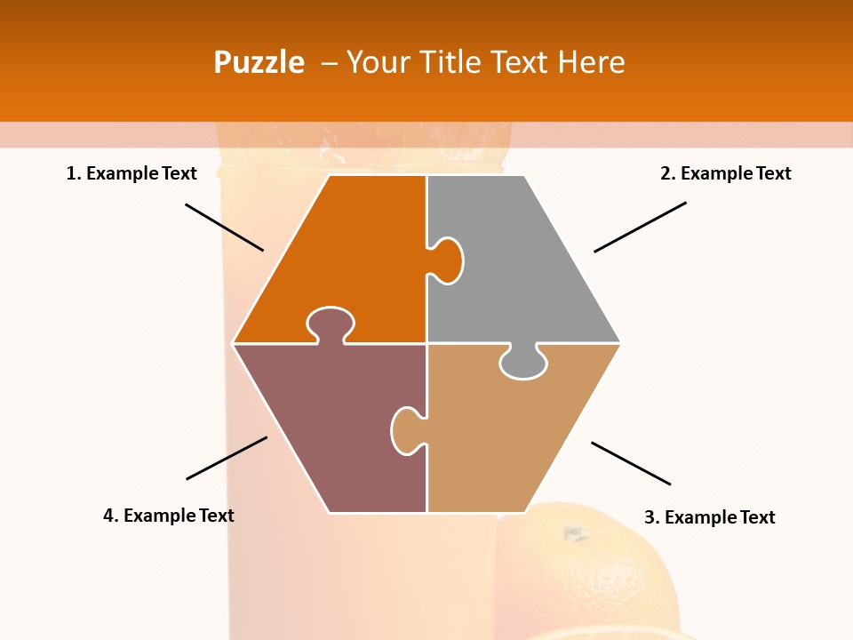Orange Orange Juice Fresh PowerPoint Template