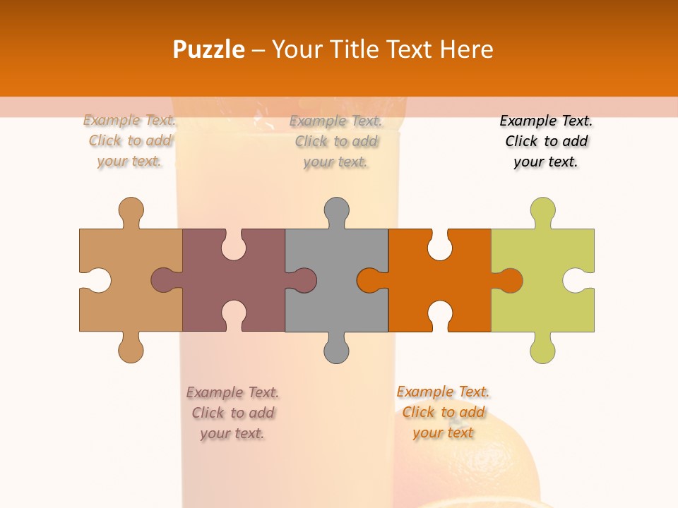 Orange Orange Juice Fresh PowerPoint Template